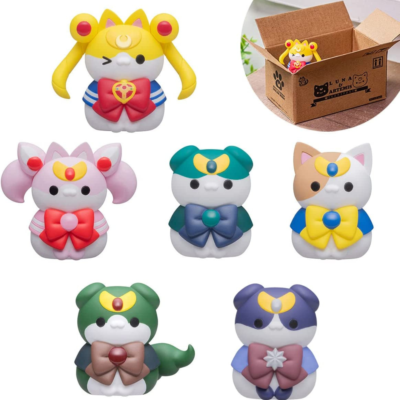 Megahouse - Pretty Guardian Sailor Moon - Sailor Mewn Vol 2. (Set), Mega Cat Project ONE EACH