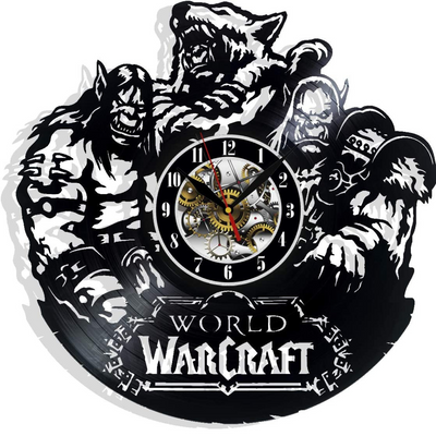 World of Warcraft Record Wall Clock