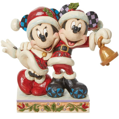 Mickey & Minnie Santas