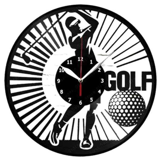 Vinyl Evolution Golf Clock