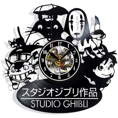 Studio Ghibli Record Wall Clock