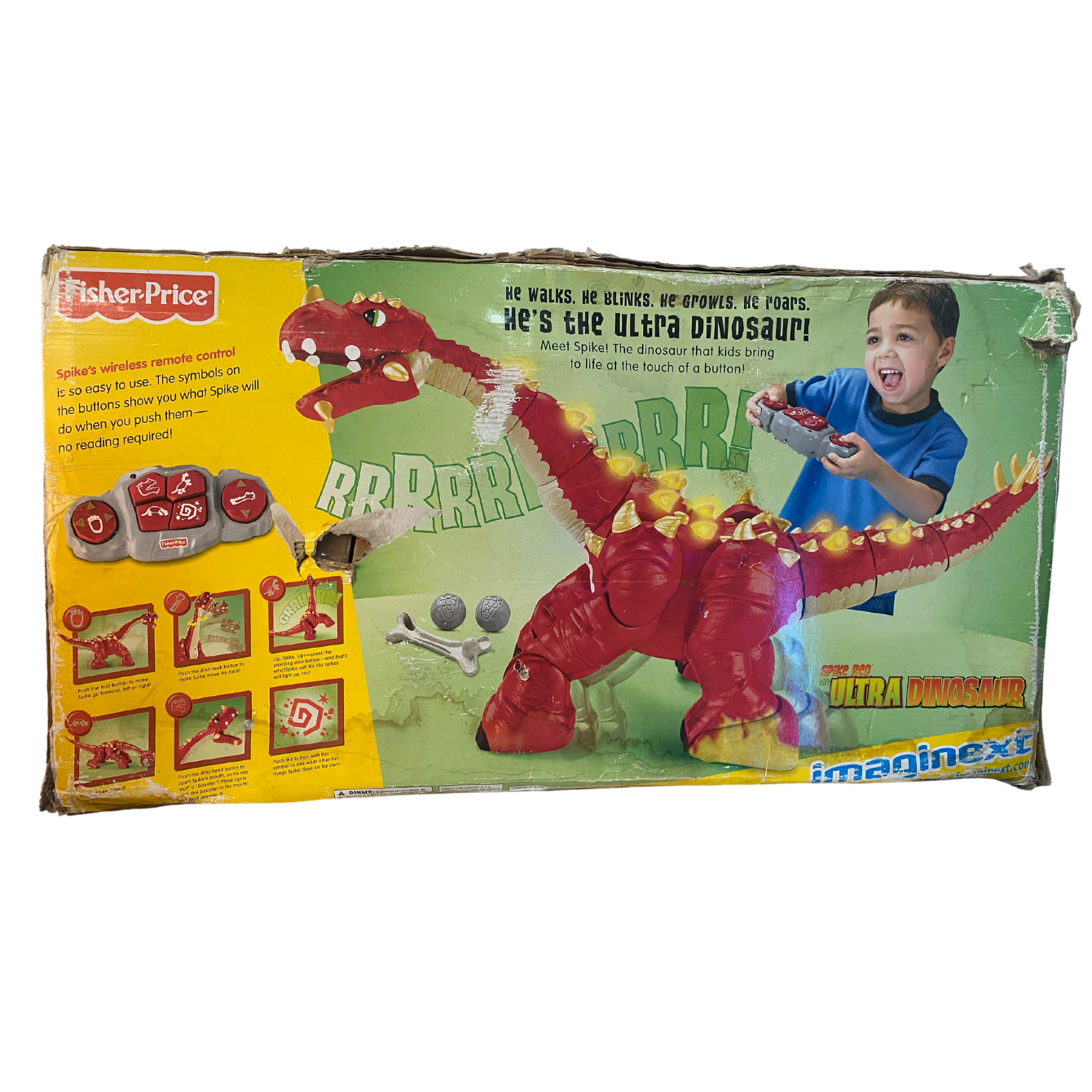 Fisher Price Spike Red The Ultra Dinosaur