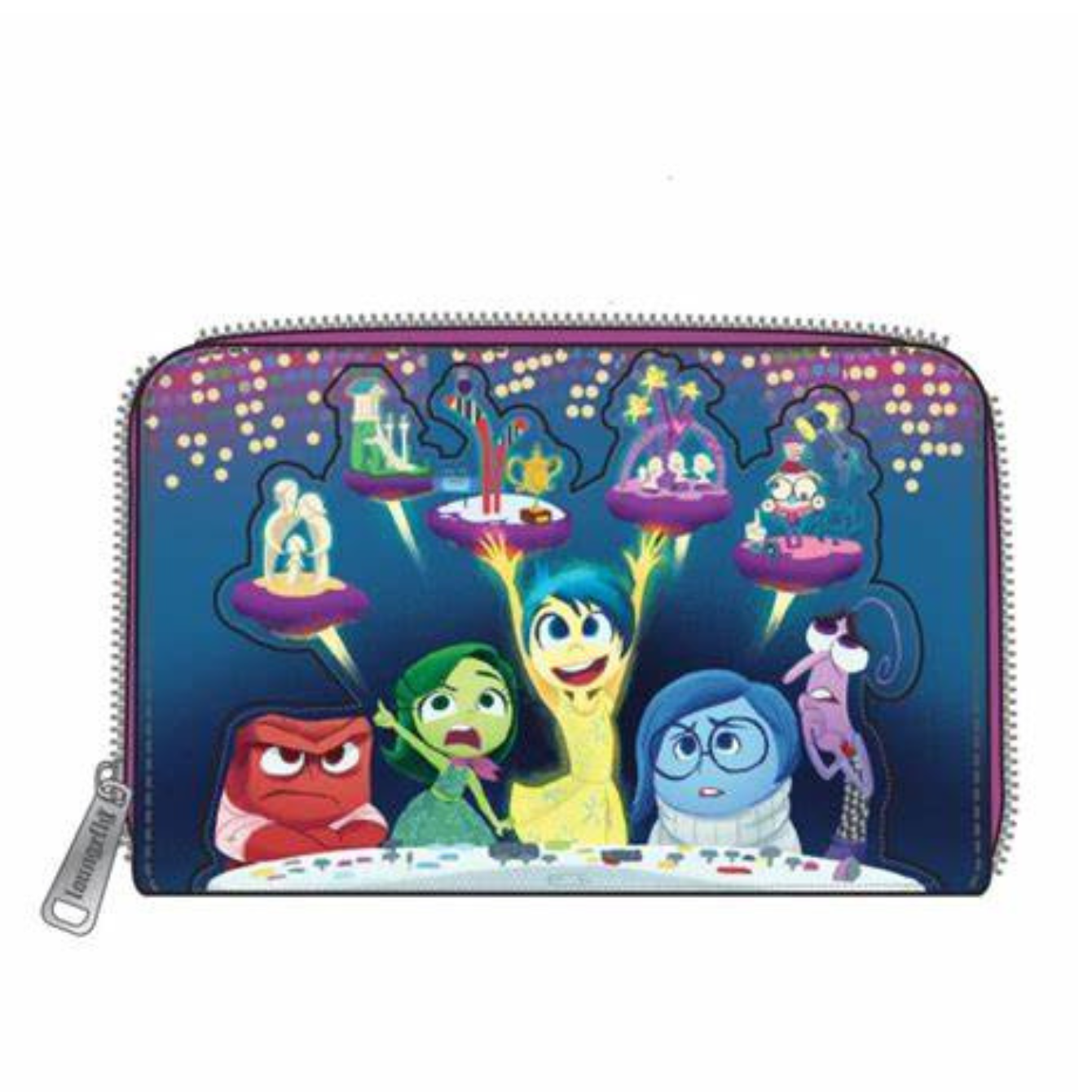 Loungefly Disney Pixar Moments Inside Out Control Panel Zip Wallet