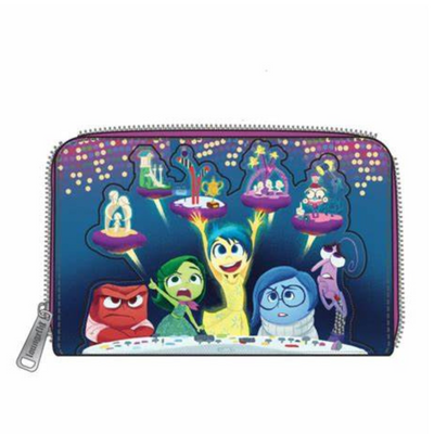 Loungefly Disney Pixar Moments Inside Out Control Panel Zip Wallet