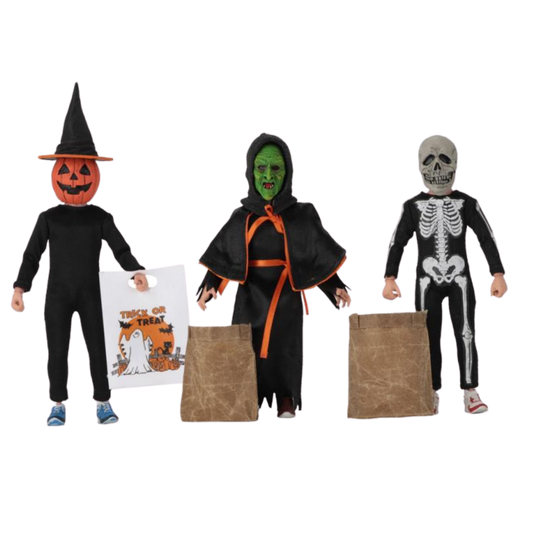 NECA Halloween III: Season of the Witch Silver Shamrock Trick-or-Treaters RETRO CLOTH Three-Pack