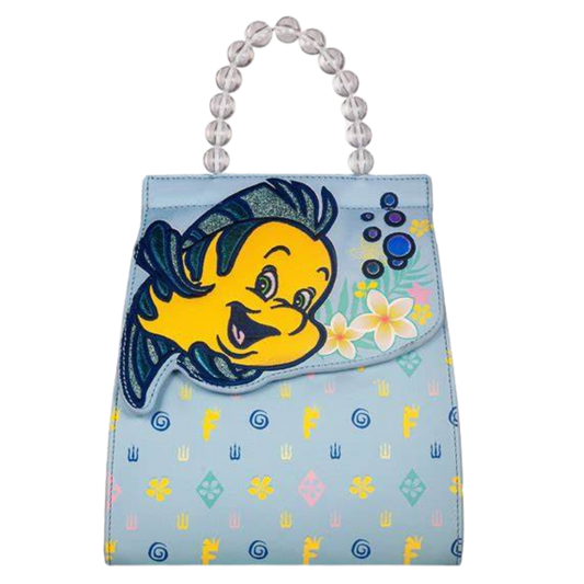 Danielle Nicole Disney Flounder Backpack, Monogram Small Handbag Purse, Multi-Colored, Standard