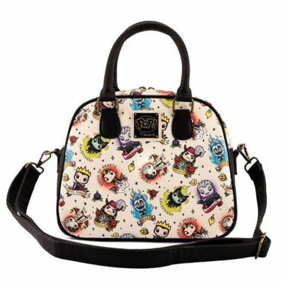 POP BY LF DISNEY VILLAINS TATTOO AOP CROSSBODY LOUNGEFLY