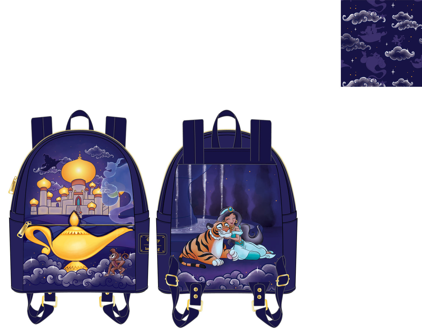 JASMINE CASTLE MINI BACKPACK LOUNGEFLY