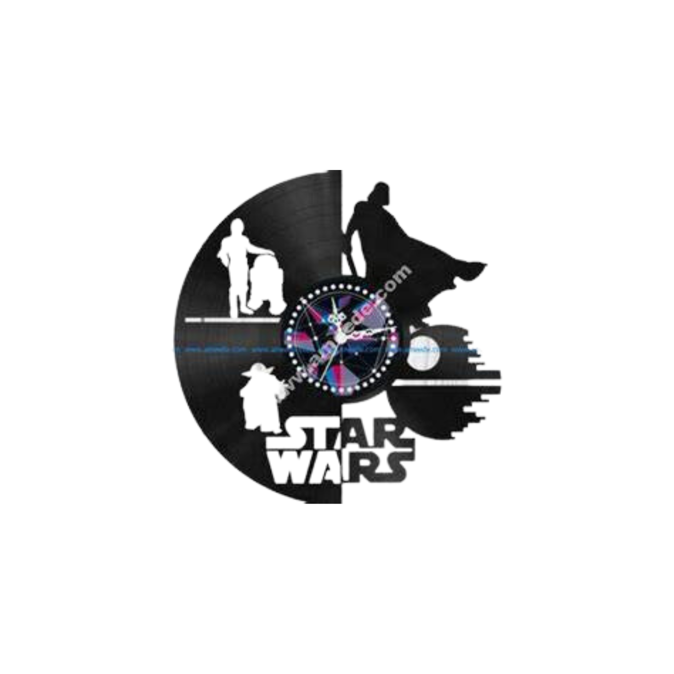 Light Side vs Dark Side Clock