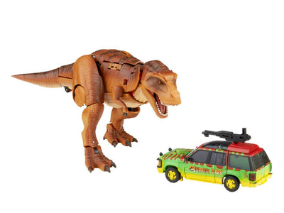 Transformers x Jurassic Park Tyrannocon Rex and JP93 Two-Pack