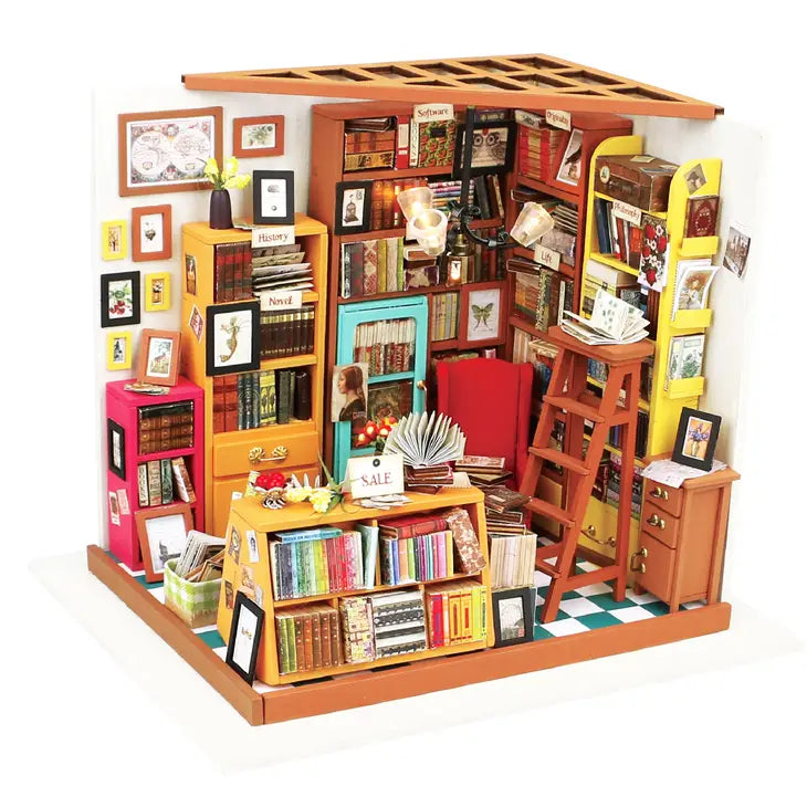 DIY Miniature House Kit: Sam's Study