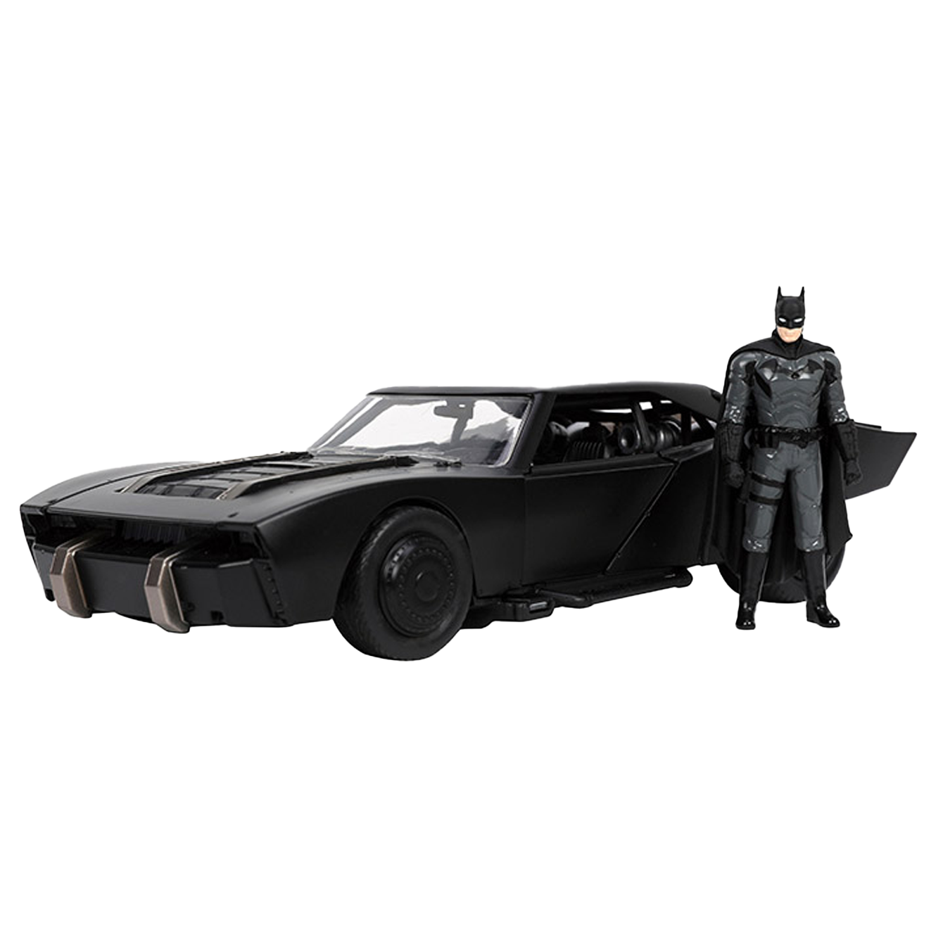 The Batman Hollywood Rides Die Cast 1/18 Scale Batmobile with Batman