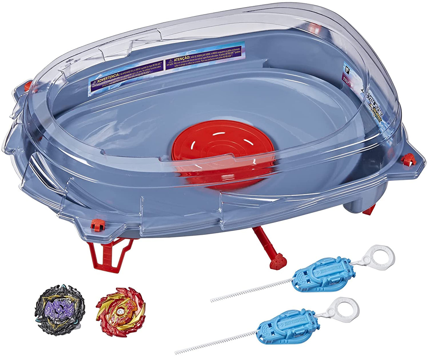 BEYBLADE Burst Surge Speedstorm Motor Strike Battle Set -- Battle Game Set with Motorized Beystadium, 2 Battling Top Toys and 2 Launchers