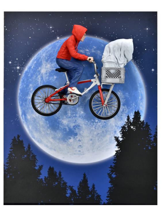 E.T. 40th Anniversary Elliot & E.T. on Bicycle 7" Scale Figure