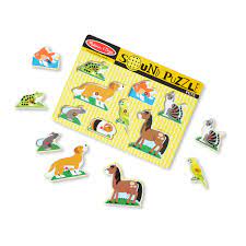 Melissa & Doug Pets Sound Puzzle - 8 Pieces