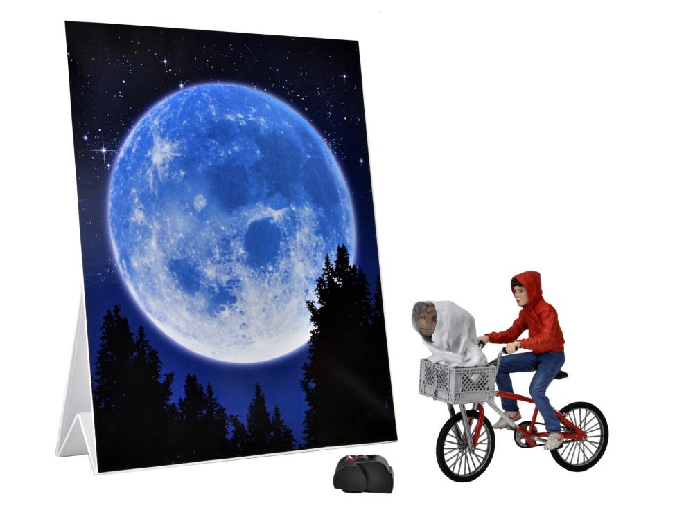 E.T. 40th Anniversary Elliot & E.T. on Bicycle 7" Scale Figure