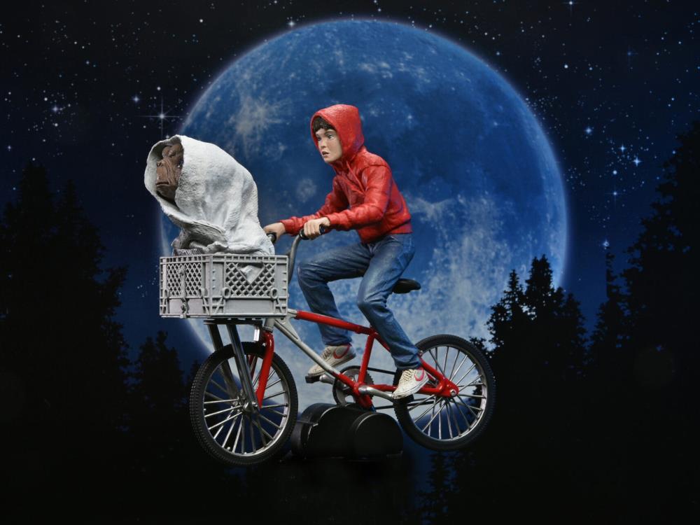 E.T. 40th Anniversary Elliot & E.T. on Bicycle 7" Scale Figure