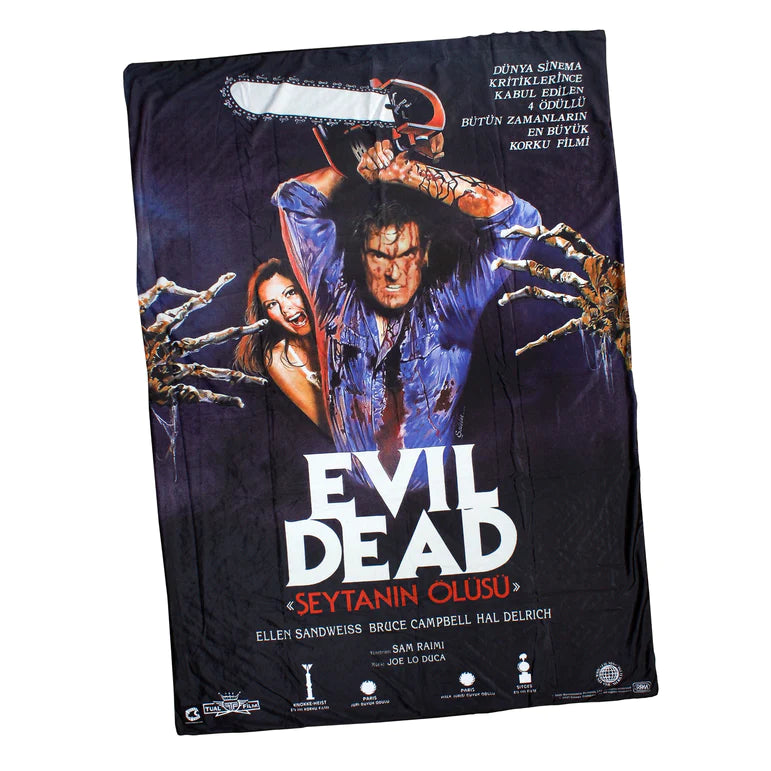 Evil Dead Ash Chainsaw Throw Blanket