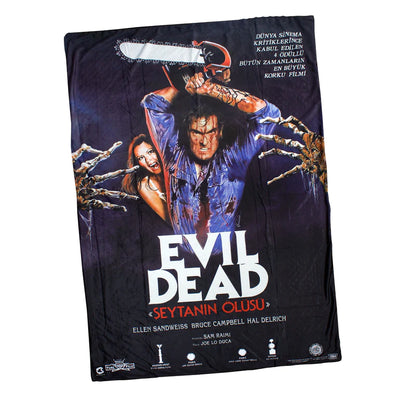 Evil Dead Ash Chainsaw Throw Blanket