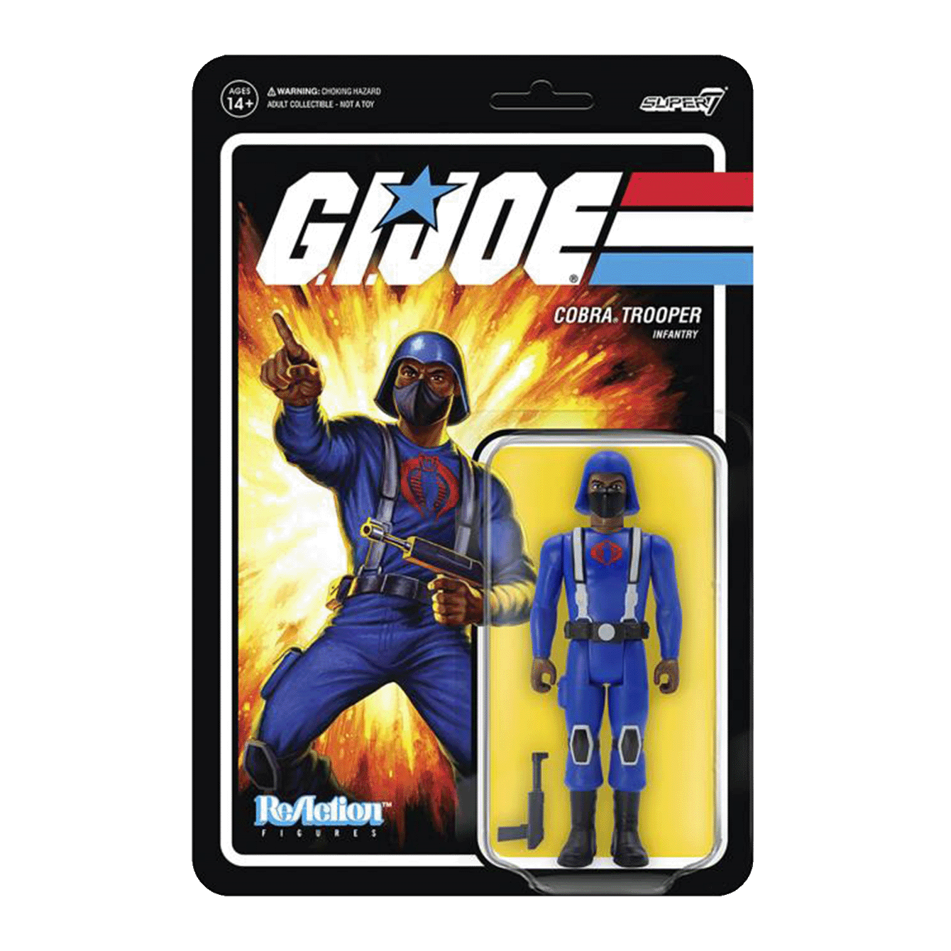 G.I. Joe ReAction Cobra Trooper (H-Back Brown) Figure