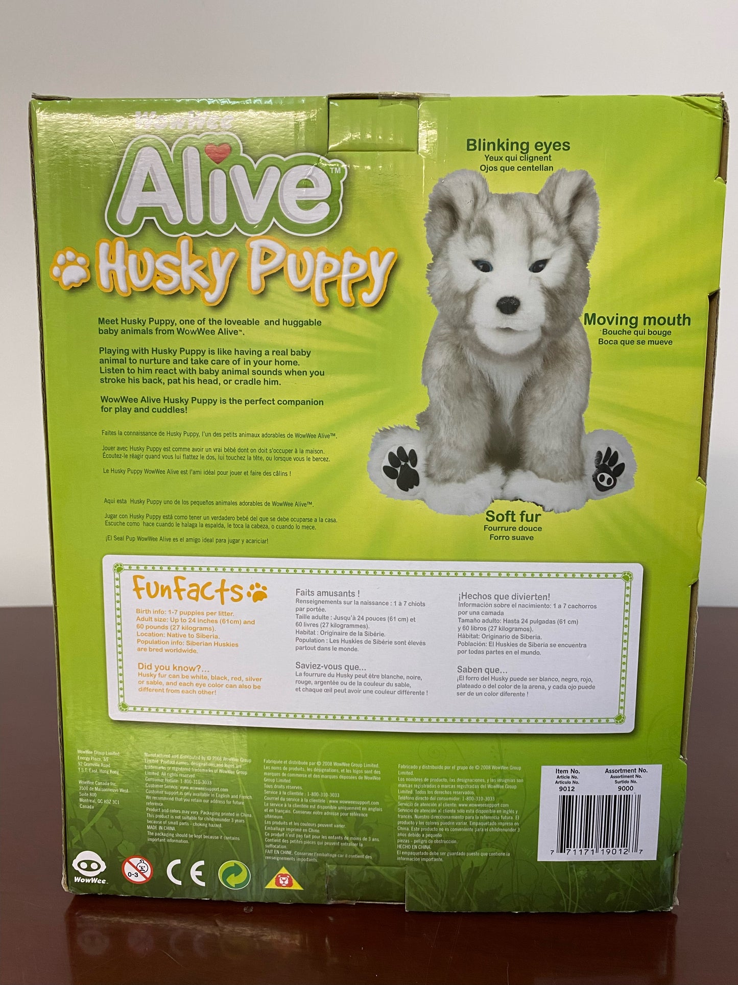 WowWee Alive Electronic Plush Husky Puppy