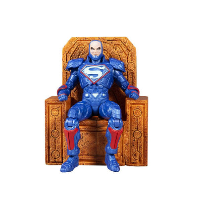 McFarlane Toys DC Multiverse Lex Luthor in Power Suit (Blue Variant) & Throne 7 Inch Action Figure