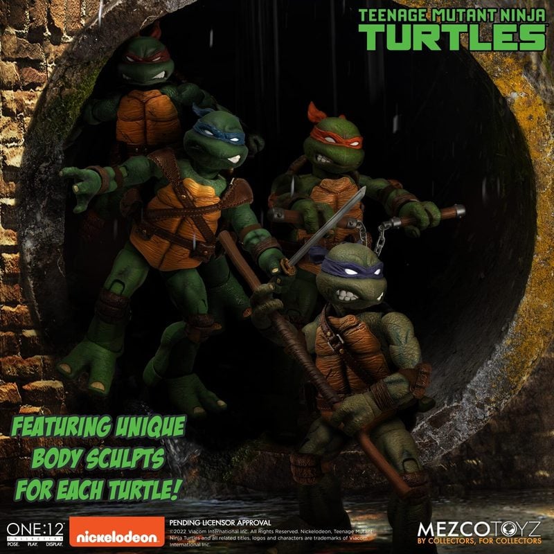 One:12 Mezco Teenage Mutant Ninja Turtles Deluxe Boxed Set