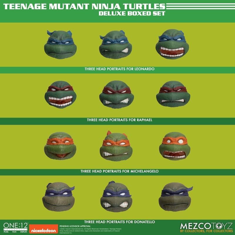 One:12 Mezco Teenage Mutant Ninja Turtles Deluxe Boxed Set