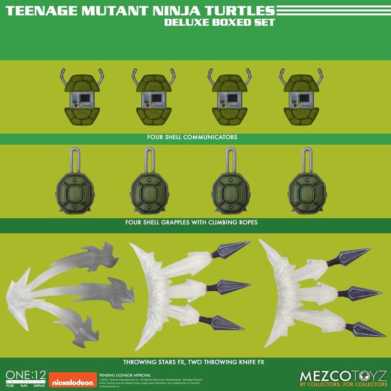 One:12 Mezco Teenage Mutant Ninja Turtles Deluxe Boxed Set