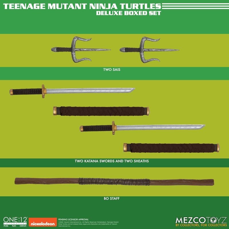 One:12 Mezco Teenage Mutant Ninja Turtles Deluxe Boxed Set