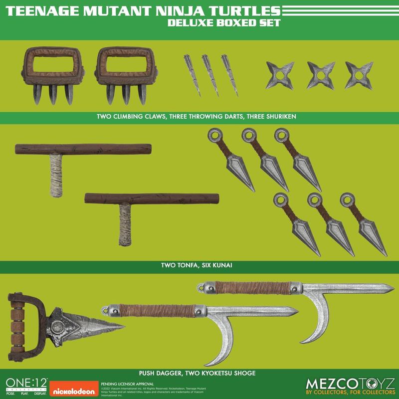 One:12 Mezco Teenage Mutant Ninja Turtles Deluxe Boxed Set